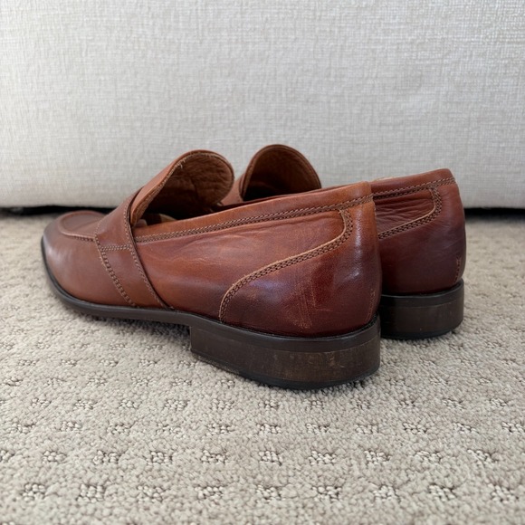 Donald J Pliner Italian Leather Penny Loafers Men‎ US 9.5M Brown Made in Italy main image 7